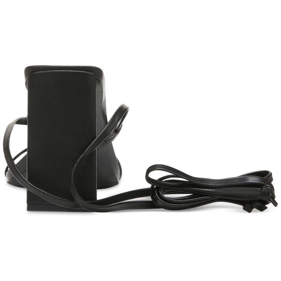 Bar III Women Auroraa Block Heel Ankle Wrap Sandals Size US 8M Black Smooth - Picture 2 of 5